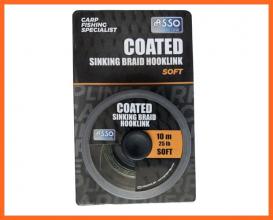 Asso Coated Sinking Braid Soft 10m 35Lbs Bevonatos Horgász Előkezsinór