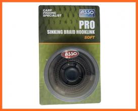 Asso Pro Sinking Braid Barna 20m 45Lbs Horgász Előkezsinór 2