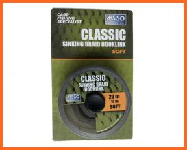 Asso Pro Sinking Braid Zöld 20m 25Lbs Horgász Előkezsinór