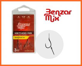 Benzár MIx Előkötött Horog Csalitüskével Szakállas Horoggal 10-es horoggal 2db