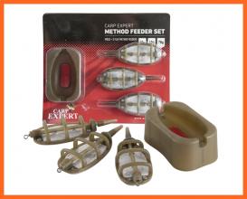Carp Expert Heavy Method Horgász Etetőkosarak Szettben Vegyes 3+1