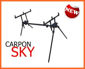 Carpon Sky 3 Botos Fekete Rod Pod