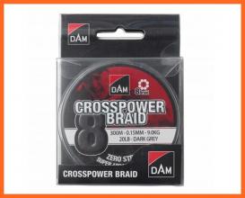 Dam Crosspower 8X Braid 150m 0,22mm Fonott Zsinór