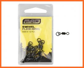 Dam Mad Flexi Ring 8-as Karikás Horgász Forgó 12db