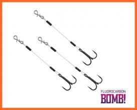 Delphin Bomb Twisto Rablóhalas Kész Szerelék 6-os Horoggal 3db 10cm