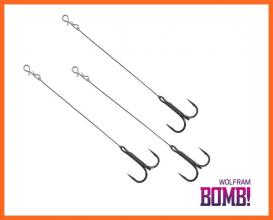 Delphin Bomb Twisto Wolfram Kész Szerelék 8cm 6-os Horoggal 3db