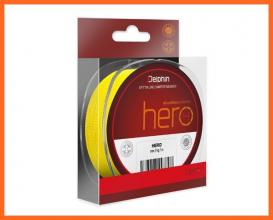 Delphin Hero 4 Szálas Sárga Színű Fonott Zsinór 117m 0,14mm