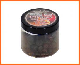 Dovit Halibut Duo Fúrt Horgász Pellet Csilis Fűszer 8-14mm 100g