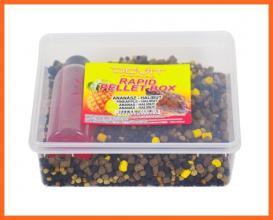 Dovit Rapid Pellet Boksz Horgász Pellet Ananász Halas 450g+150ml Aroma