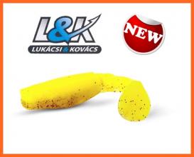Lukácsi & Kovács Warrior Shad Műcsali 7,5cm 4db Sárga Pöttyös