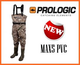 Prologic Max5 Waders Pvc Horgász Mellescsizma 46-47-es