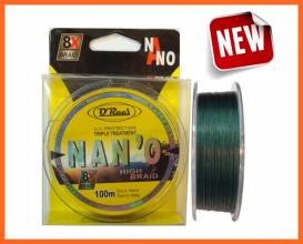 Q Reel 8X Nano High Braid 0.18mm 14,5kg, Fonott Zsinórok