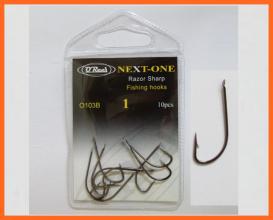 Q Reel Razor Sharp Criystal BN 1-es 10db, Hosszú Szárú Horog