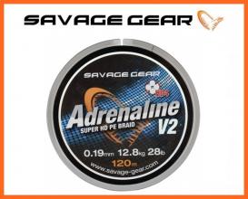 Savage Gear Adrenaline Braid 0,22mm 120m, Fonott Zsinórok