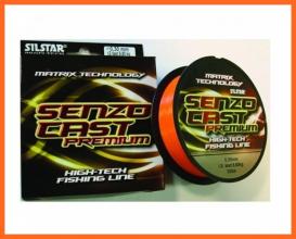Silstar Senzo Cast Premium Fluo Narancs 0,25mm 300m Horgász Zsinór
