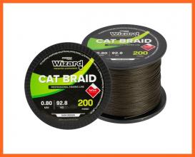 Wizard Cat Braid Sötétbarna Harcsázó Fonott Zsinór 200m 0,50mm