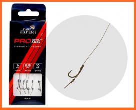 Carp Expert Pro Előkötött Horog Csalitüskével 6-os 15mm 6db/csomag