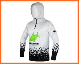 Delphin Armor Kapucnis Hosszú Ujjú Póló Fehér Xxl