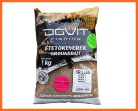 Dovit Grundbait Hidegvízi Horgász Etetőanyag Krilles Fekete 1000g