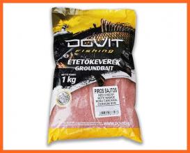Dovit Grundbait Horgász Etetőanyag Piros Sajtos 1000g
