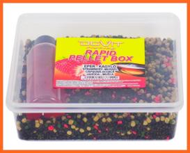 Dovit Rapid Pellet Boksz Eper Kagyló 450g+150ml Aroma