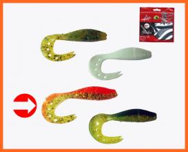 Frenetic Gumihal Twister Farokkal Narancs Csillám 8cm