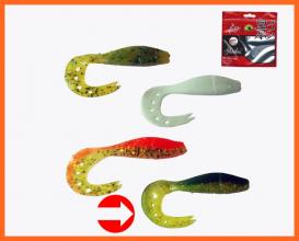 Frenetic Gumihal Twister Farokkal Zöld Csillám 8cm