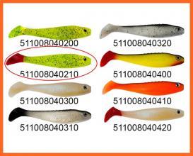 Frenetic Kage Műcsali Gumihal 8cm 5db Neon Csillám Piros Úszó