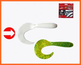 Frenetic Óriás Féreg Műcsali Twister Farokkal 8,5cm 5db Fehér
