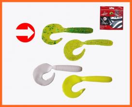 Frenetic Közepes Twister Farkas Műcsali 6,5cm 7db Sötét Zöld
