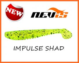 Nevis Impulse Shad Horgász Műcsali 6,3cm 6db Sárga Csillám