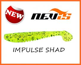 Nevis Impulse Shad Horgász Műcsali 7,5cm 5db Sárga Csillám