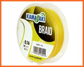 Kamasaki Braid Yellow Fonott Zsinór 100m 0.18mm 14.5Kg