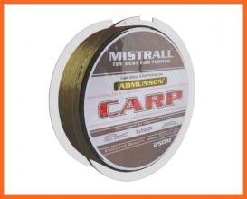 Mistrall Admunson Carp Zöld Horgász Zsinór 250m 0.28mm 10.50Kg