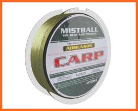 Mistrall Admunson Carp Zöld Horgász Zsinór 250m 0.25mm 7.80Kg