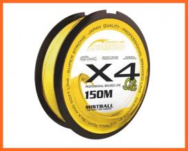 Mistrall Shiro X4 Fluo Fonott Zsinór 150m 0.17mm 15.10Kg