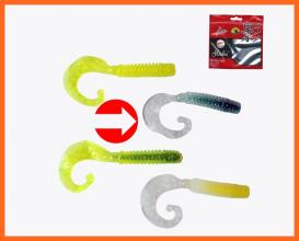 Frenetic Nagy Méretű Twister Műcsali 7,5cm 5db Zöld Fekete
