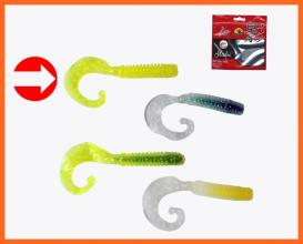 Frenetic Nagy Méretű Twister Műcsali 7,5cm 5db Fluo Sárga