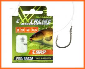 Nevis Carp Előkötött Pontyozó Horog 4-es 10db/csomag