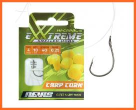 Nevis Előkötött Pontyozó Horog 40cm 0.20mm 12-es 10db/csomag