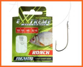 Nevis Előkötött Bodorkázó Horog 0.16mm 10-es Horoggal 10db/csomag