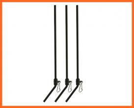 Nevis Gubancgátló Cső Karabinerrel Fekete 20cm 3db/csomag