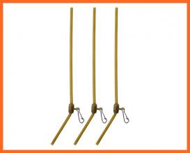 Nevis Gubancgátló Cső Karabinerrel Barna 30cm 3db/csomag