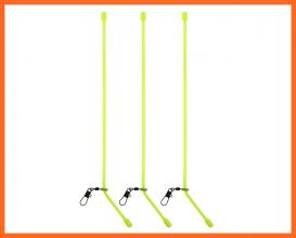 Nevis Gubancgátló Cső Karabinerrel Sárga 20cm 3db/csomag