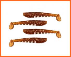 Nevis Impulse Shad 10cm 4db Horgász Műcsalik Barna