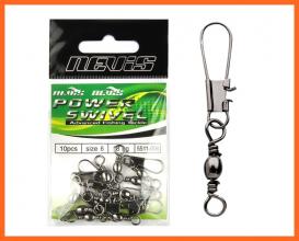 Nevis Power Swivel Horgász Forgós Kapocs 8-as 15Kg 10db/csomag