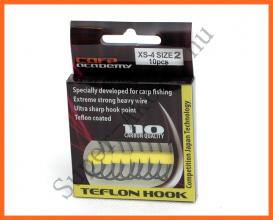 Carp Academy Xs 4 Teflon 10db 4-es, Pontyozó Horog 
