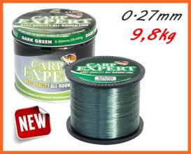 Carp Expert Dark Green Fém Dobozos Szuper Erős 1200m 0.27mm, Horgász Zsinór