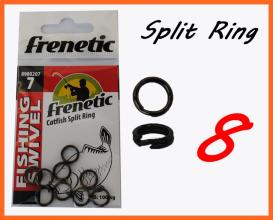 Frenetic Catfish Split Ring Kulcskarika Rögzítő Gyűrű 8db 7-es 