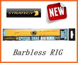 Strategy Barbless Special Rig 6-os Szakáll Nélküli, Előkötött Horog